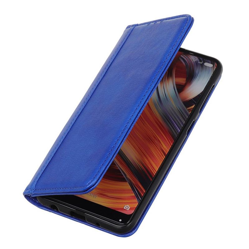 Capa De Celular Para Huawei Nova 8i Flip Couro Litchi Elegance Dividido