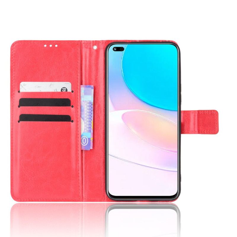 Capa De Couro Para Huawei Nova 8i Couro Falso Chamativo