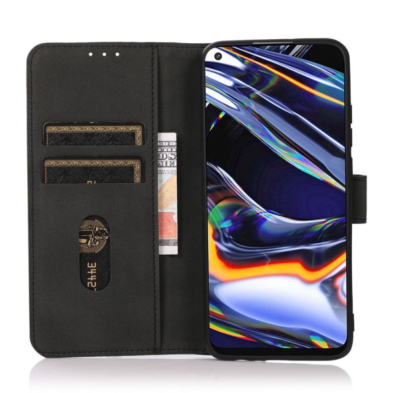 Capa De Couro Para Huawei Nova 8i Khazneh Moda Efeito Couro