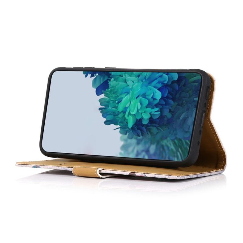 Capa Em Pele Para Huawei Nova 8i Tigre Feroz