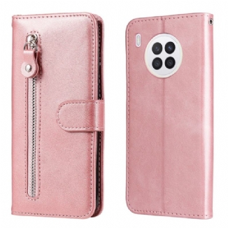 Capa Flip Para Huawei Nova 8i Porta-moedas Vintage