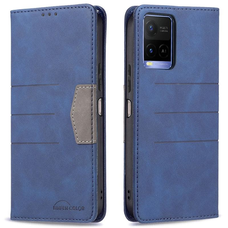 Capa De Celular Para Vivo Y21s Flip Cor Binfen