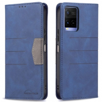 Capa De Celular Para Vivo Y21s Flip Cor Binfen