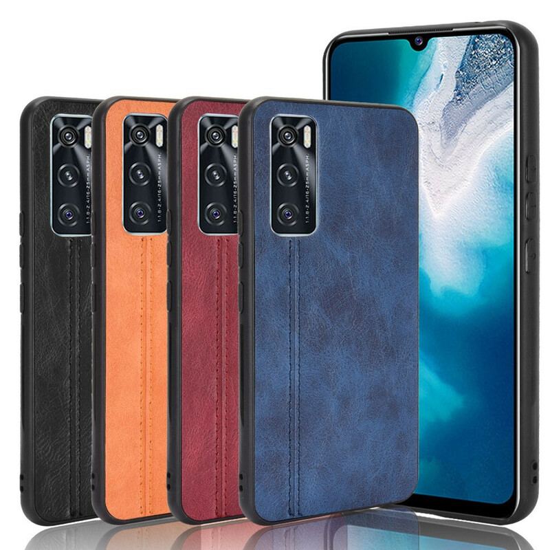 Capa Para Vivo Y70 Costura De Couro Estilo