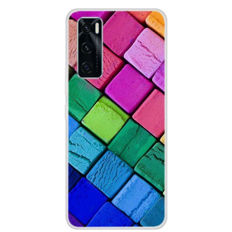 Capa Para Vivo Y70 Cubos Coloridos