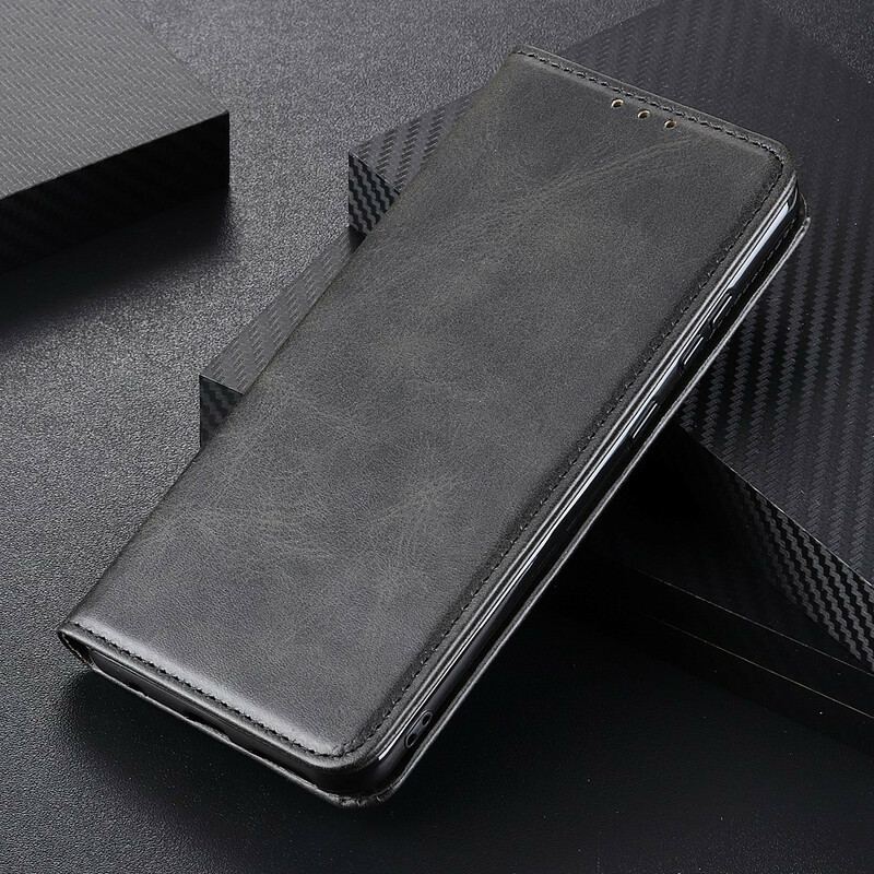 Capa De Celular Para Xiaomi Redmi Note 9 Pro 5G Flip Couro Rachado