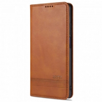 Capa De Celular Para Xiaomi Redmi Note 9 Pro 5G Flip Estilo De Couro Azns