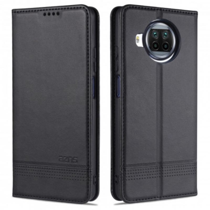 Capa De Celular Para Xiaomi Redmi Note 9 Pro 5G Flip Estilo De Couro Azns