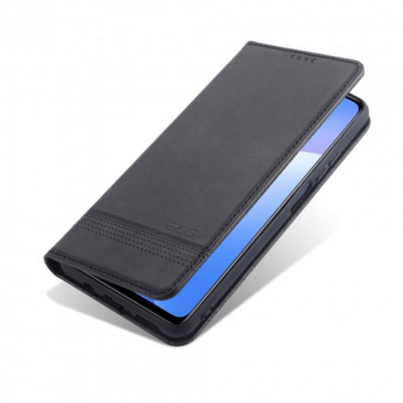 Capa De Celular Para Xiaomi Redmi Note 9 Pro 5G Flip Estilo De Couro Azns