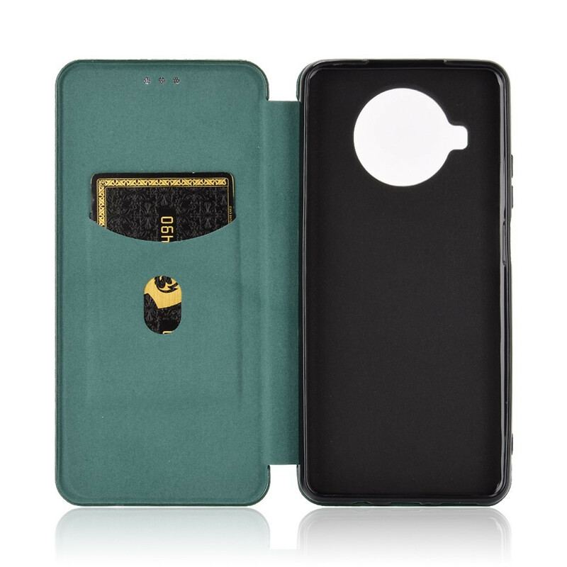 Capa De Celular Para Xiaomi Redmi Note 9 Pro 5G Flip Fibra De Carbono