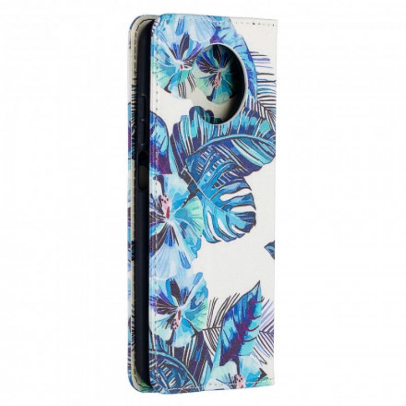 Capa De Celular Para Xiaomi Redmi Note 9 Pro 5G Flip Folhas