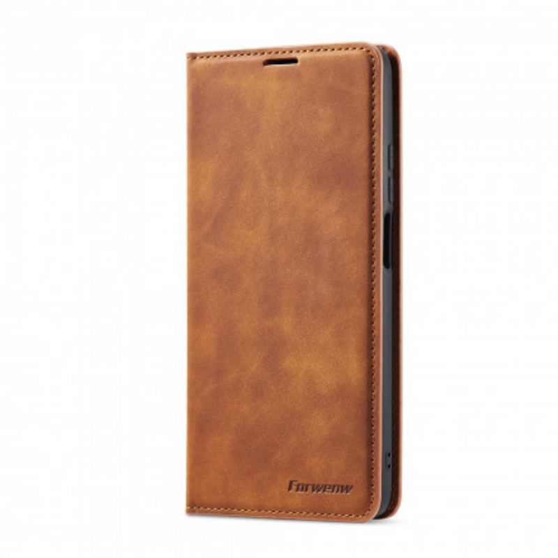 Capa De Celular Para Xiaomi Redmi Note 9 Pro 5G Flip Forwenw Efeito Couro