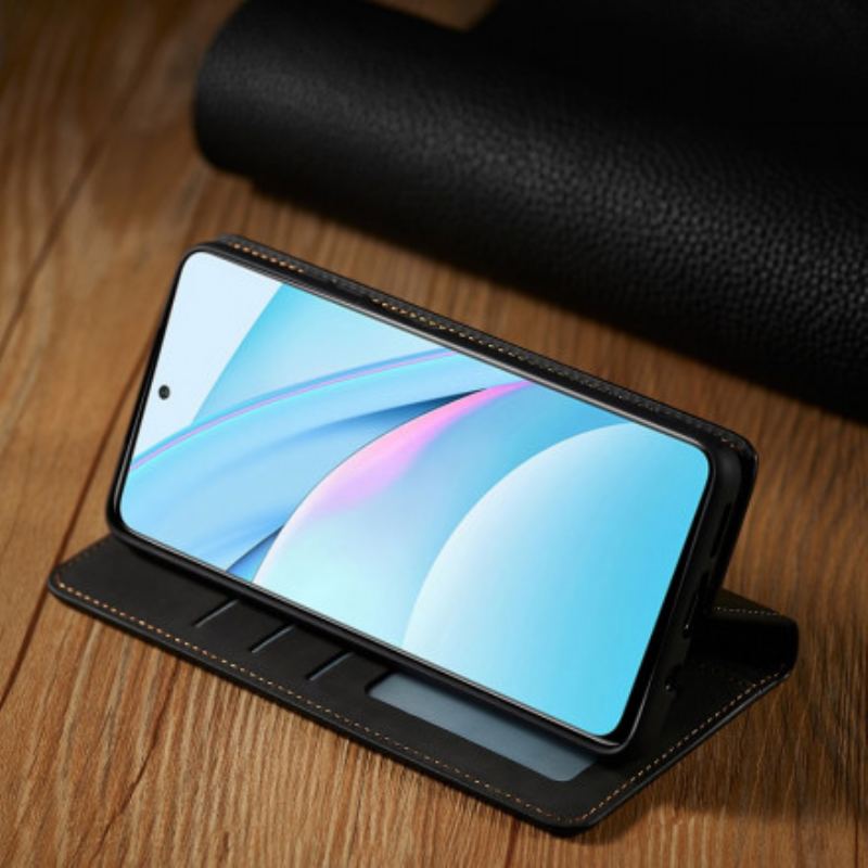 Capa De Celular Para Xiaomi Redmi Note 9 Pro 5G Flip Forwenw Efeito Couro