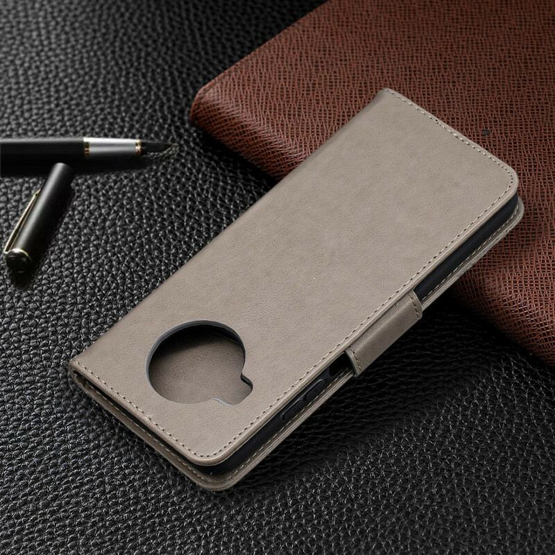 Capa De Couro Para Xiaomi Redmi Note 9 Pro 5G Borboletas Impressas