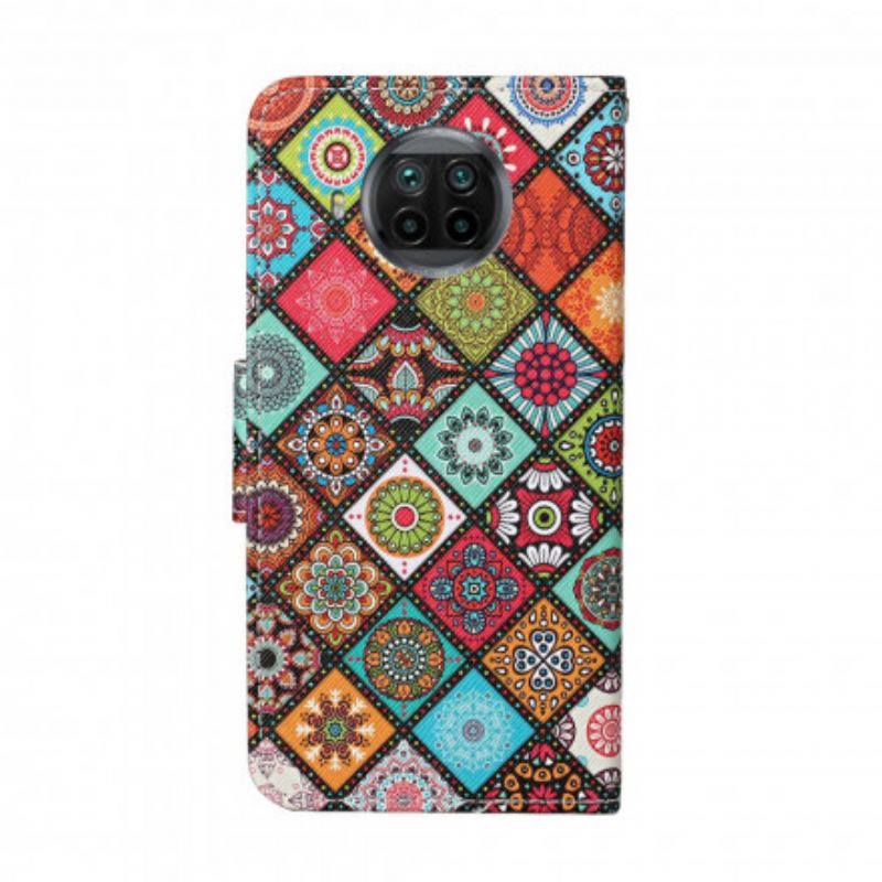 Capa De Couro Para Xiaomi Redmi Note 9 Pro 5G Colcha De Mandala