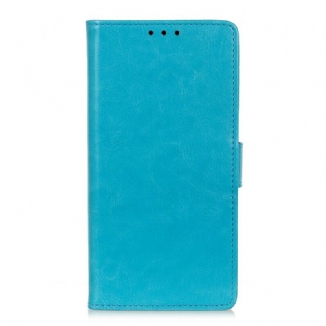 Capa De Couro Para Xiaomi Redmi Note 9 Pro 5G Efeito Couro Brilhante