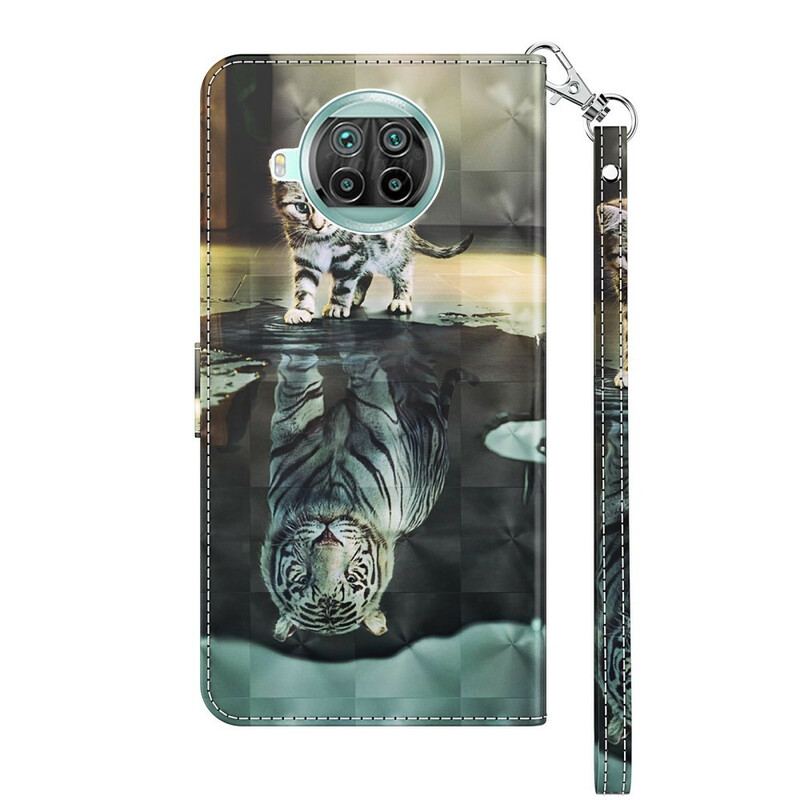 Capa De Couro Para Xiaomi Redmi Note 9 Pro 5G Ernesto O Tigre