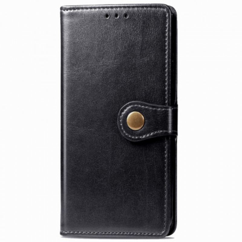 Capa De Couro Para Xiaomi Redmi Note 9 Pro 5G Fecho Vintage