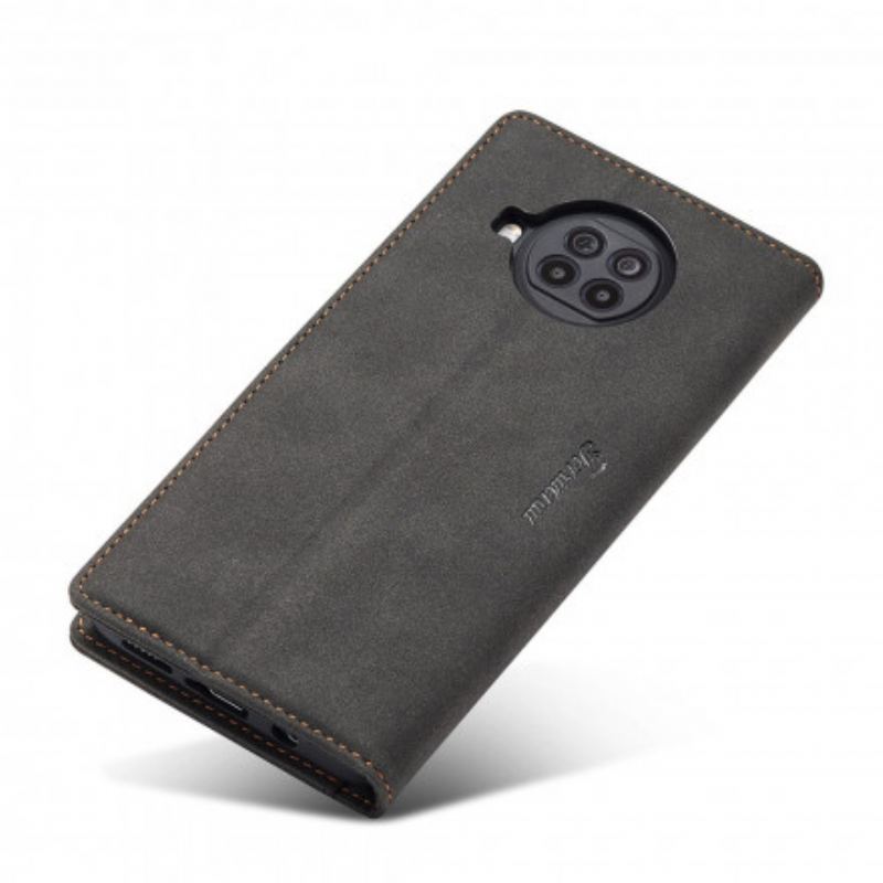 Capa De Couro Para Xiaomi Redmi Note 9 Pro 5G Forwenw Efeito Couro