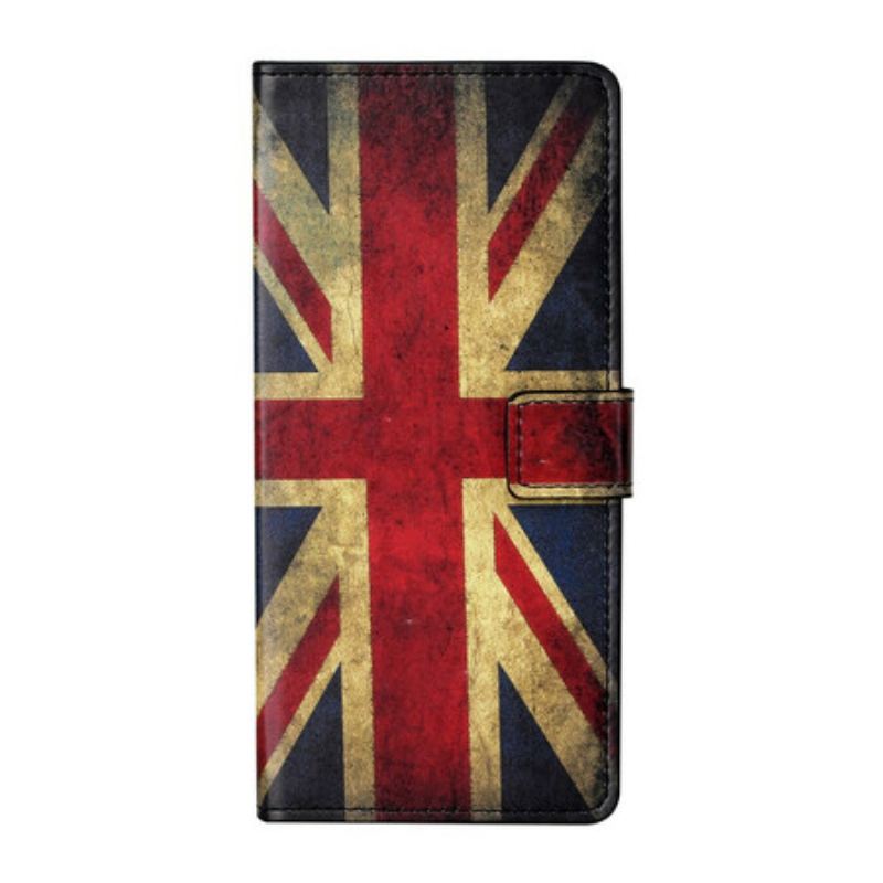 Capa Flip Para Xiaomi Redmi Note 9 Pro 5G Bandeira Da Inglaterra