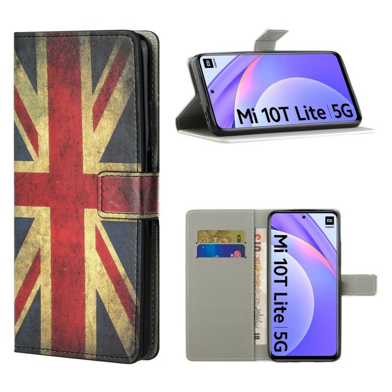 Capa Flip Para Xiaomi Redmi Note 9 Pro 5G Bandeira Da Inglaterra