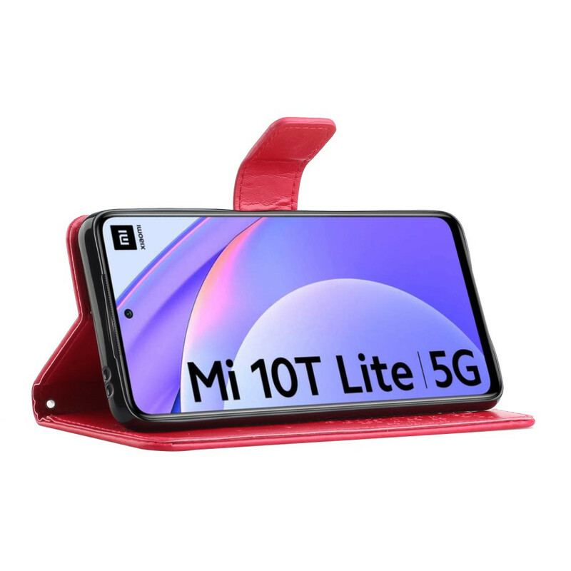 Capa Flip Para Xiaomi Redmi Note 9 Pro 5G De Cordão Tanga E Corujas