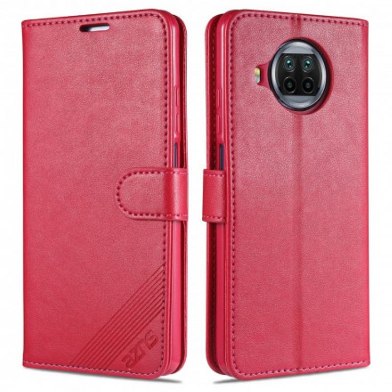 Capa Flip Para Xiaomi Redmi Note 9 Pro 5G Couro Sintético Azns