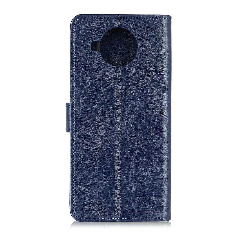 Capa Flip Para Xiaomi Redmi Note 9 Pro 5G Couro Sintético Texturizado