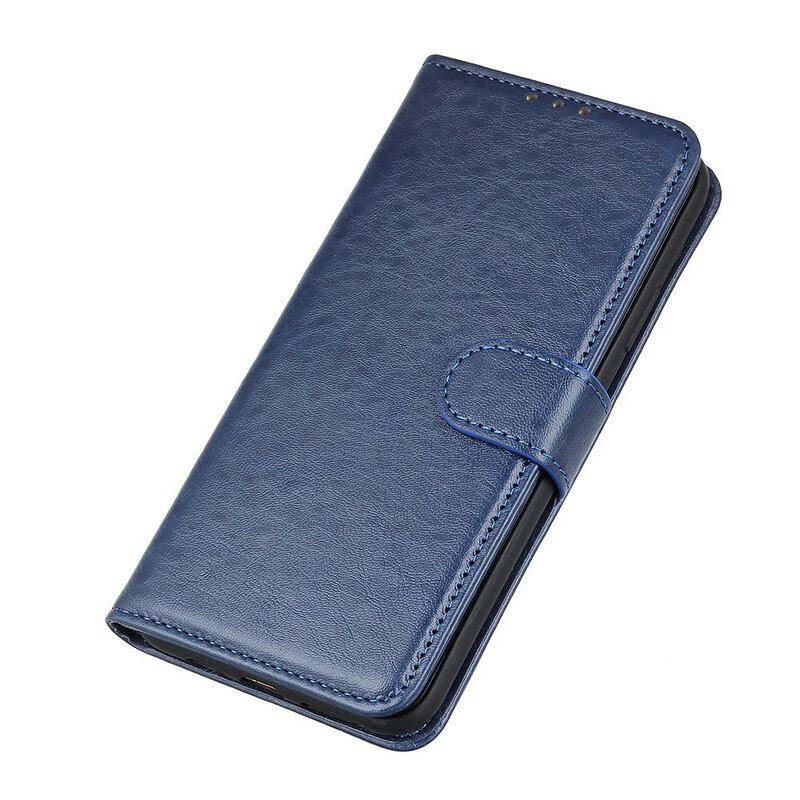 Capa Flip Para Xiaomi Redmi Note 9 Pro 5G Couro Sintético Texturizado