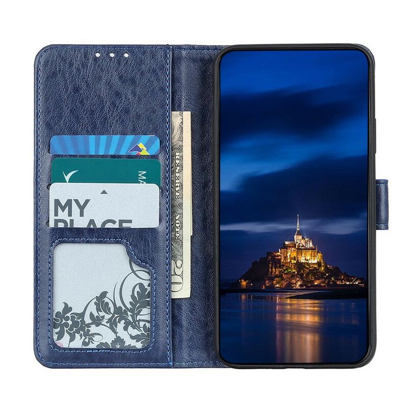 Capa Flip Para Xiaomi Redmi Note 9 Pro 5G Couro Sintético Texturizado