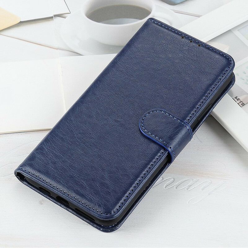 Capa Flip Para Xiaomi Redmi Note 9 Pro 5G Couro Sintético Texturizado