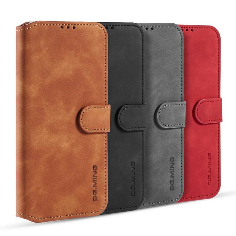 Capa Flip Para Xiaomi Redmi Note 9 Pro 5G Dg.ming Retro