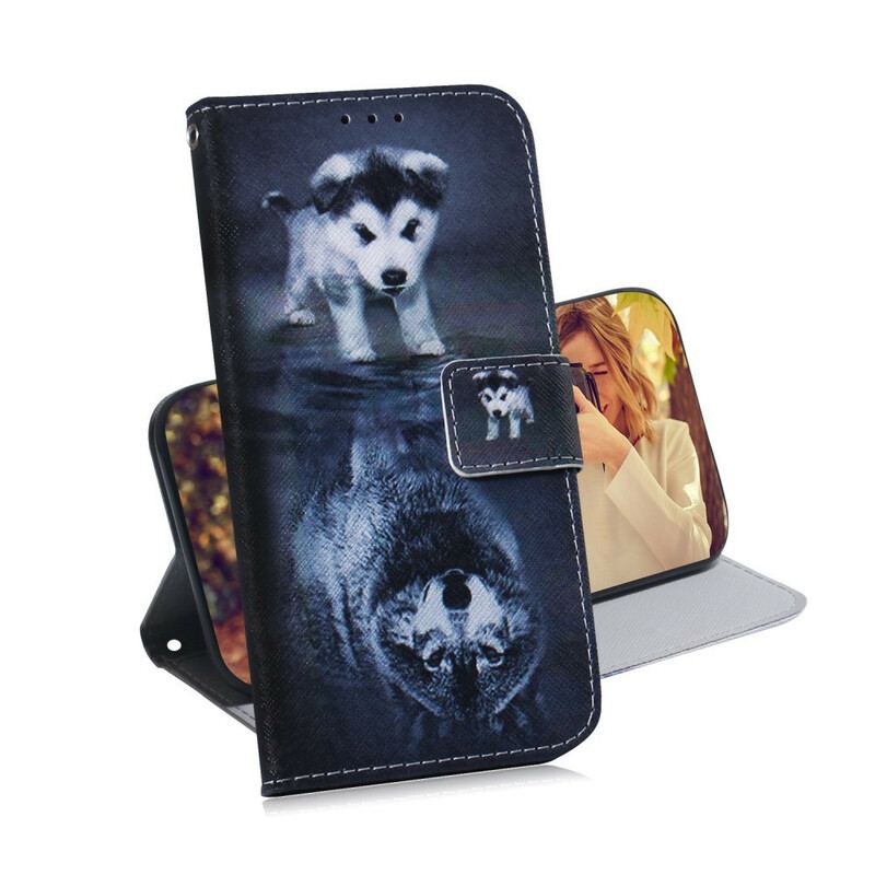 Capa Flip Para Xiaomi Redmi Note 9 Pro 5G Ernesto O Lobo