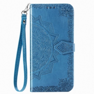 Capa Flip Para Xiaomi Redmi Note 9 Pro 5G Mandala Idade Média