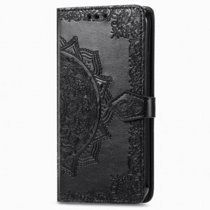 Capa Flip Para Xiaomi Redmi Note 9 Pro 5G Mandala Idade Média