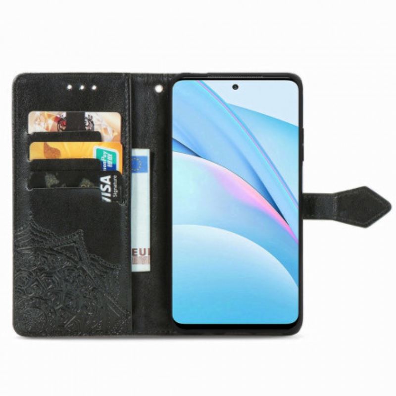 Capa Flip Para Xiaomi Redmi Note 9 Pro 5G Mandala Idade Média