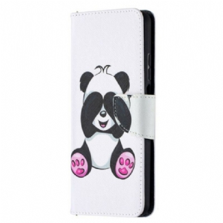 Capa Flip Para Xiaomi Redmi Note 9 Pro 5G Panda Divertido