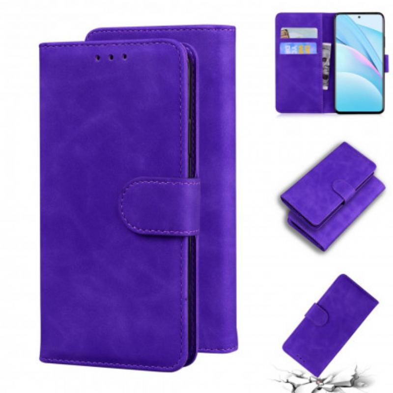 Capa Flip Para Xiaomi Redmi Note 9 Pro 5G Toque De Pele