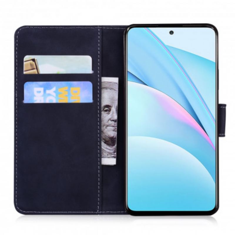 Capa Flip Para Xiaomi Redmi Note 9 Pro 5G Toque De Pele