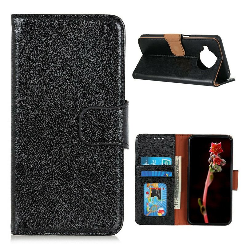 Capa Folio Para Xiaomi Redmi Note 9 Pro 5G Couro Nappa Dividido