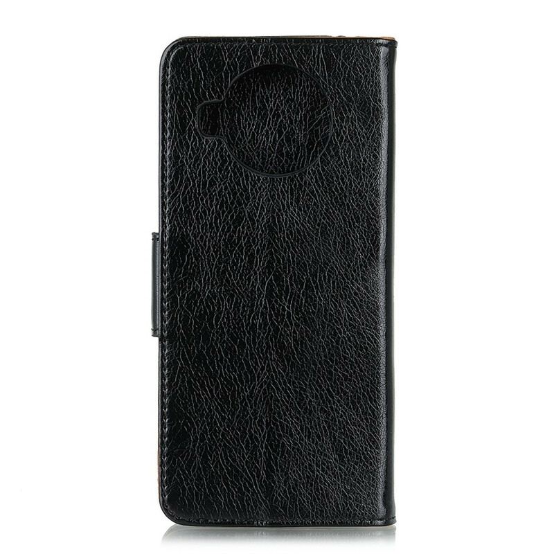 Capa Folio Para Xiaomi Redmi Note 9 Pro 5G Couro Nappa Dividido