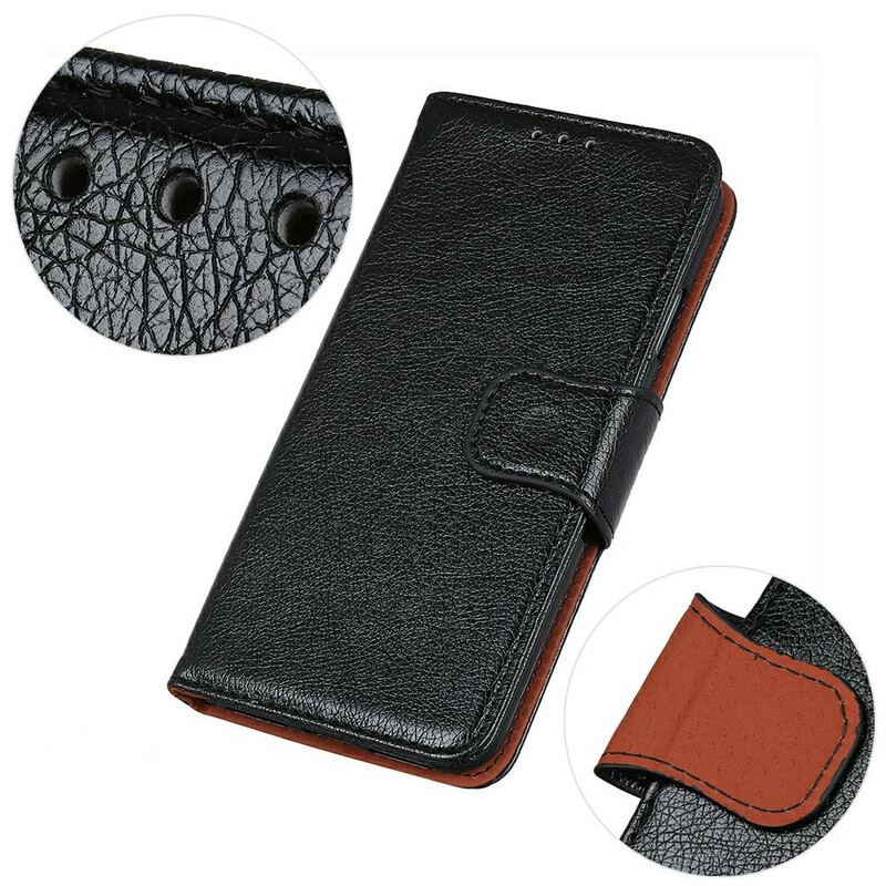 Capa Folio Para Xiaomi Redmi Note 9 Pro 5G Couro Nappa Dividido