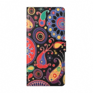 Capa Folio Para Xiaomi Redmi Note 9 Pro 5G Design Da Galáxia