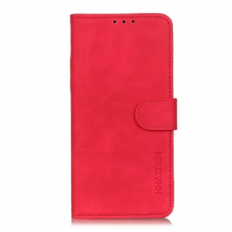 Capa Folio Para Xiaomi Redmi Note 9 Pro 5G Efeito Couro Vintage Khazneh