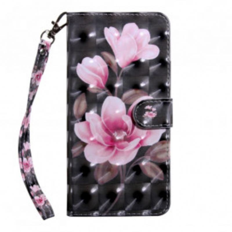 Capa Folio Para Xiaomi Redmi Note 9 Pro 5G Flores Em Flor