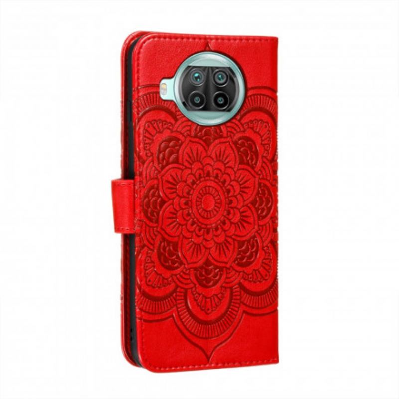 Capa Folio Para Xiaomi Redmi Note 9 Pro 5G Mandala Completa