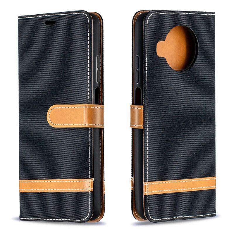 Capa Folio Para Xiaomi Redmi Note 9 Pro 5G Tecido