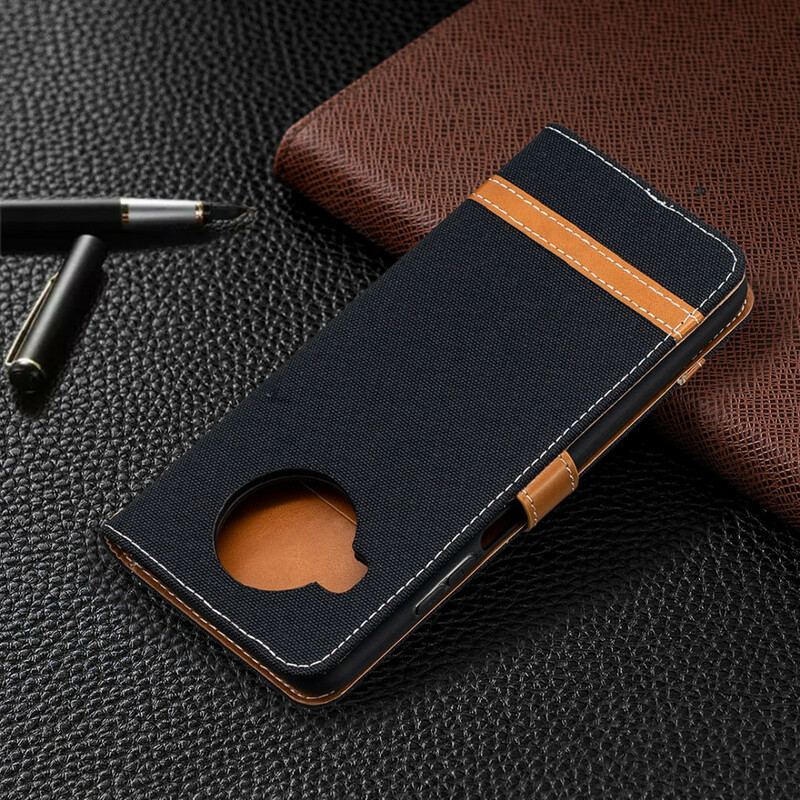 Capa Folio Para Xiaomi Redmi Note 9 Pro 5G Tecido