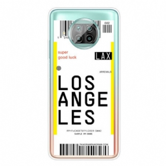 Capa Para Xiaomi Redmi Note 9 Pro 5G Cartão De Embarque Para Los Angeles