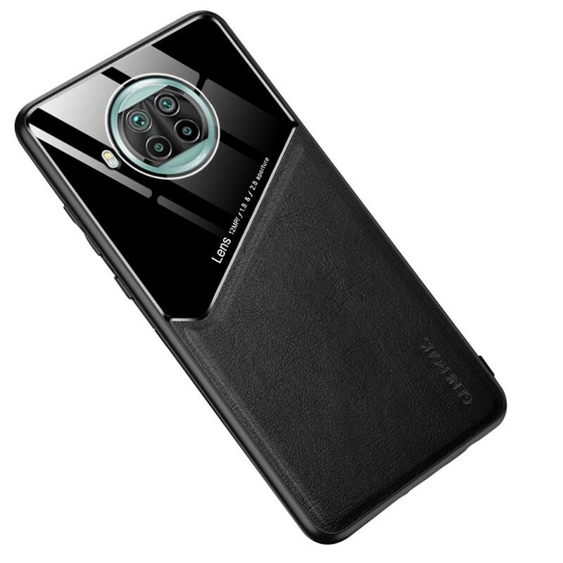 Capa Para Xiaomi Redmi Note 9 Pro 5G Efeito Couro Magnético